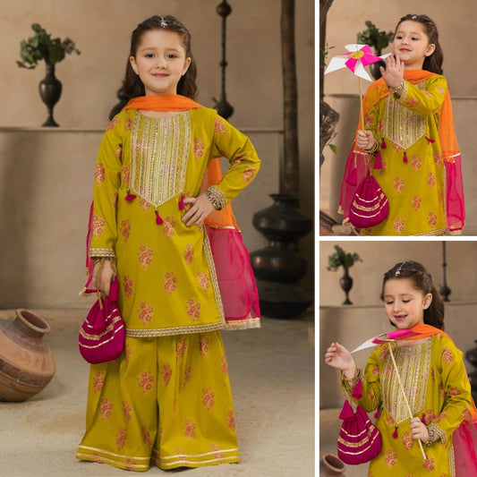 Sofia – Sequins Embroidered Kids Suit
