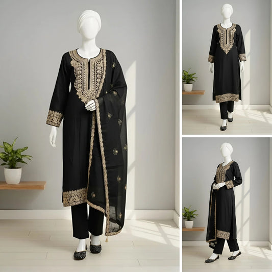 Zarisha – Sequin Embroidered Suit Set