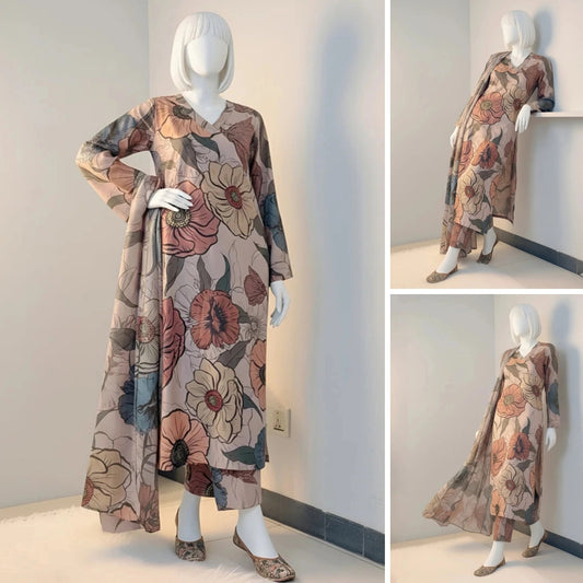 Rose Valley – Floral Printed Suit Set